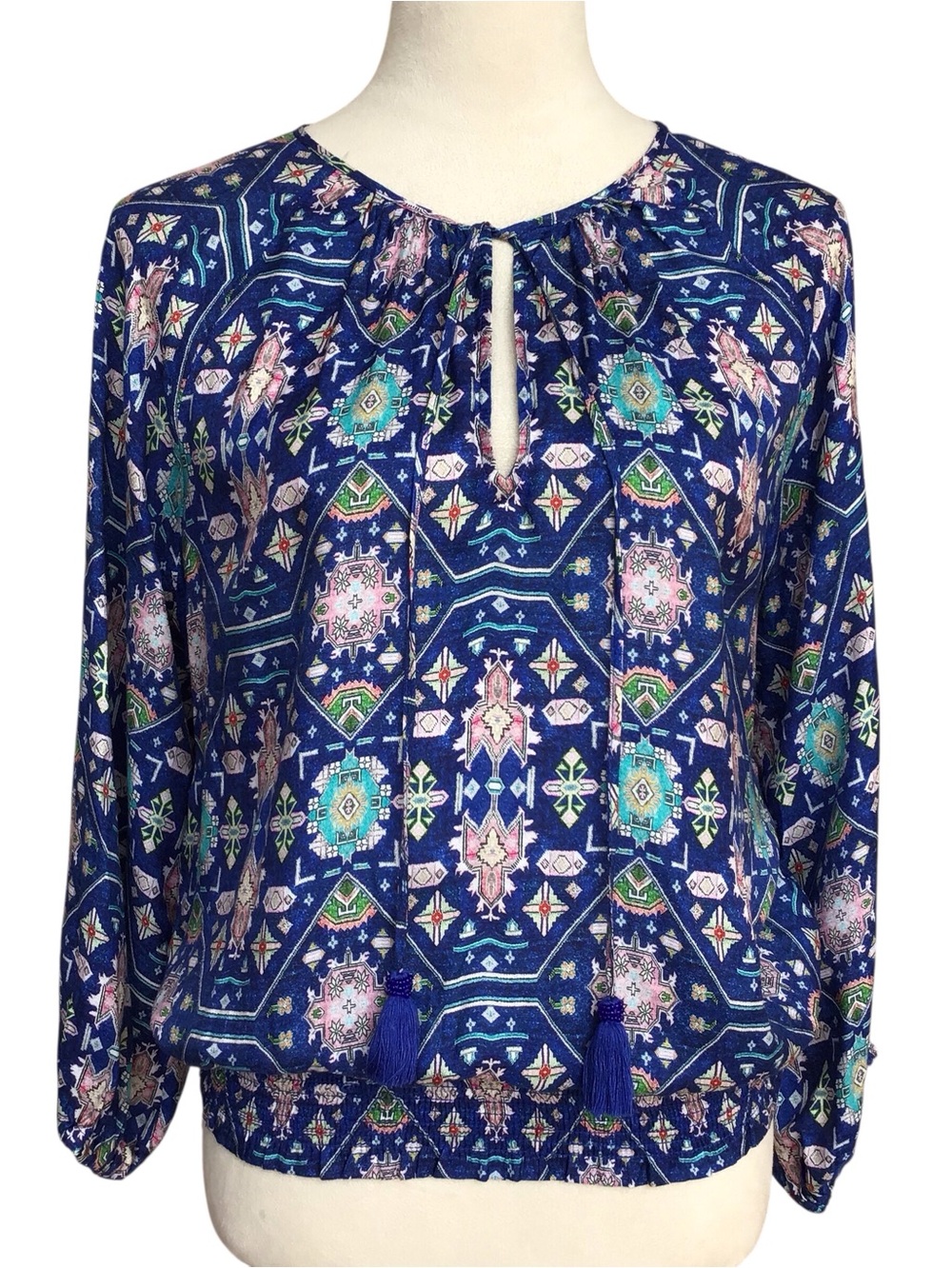 Anthropologie Ecru Weaver Silk Blend Top